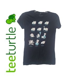 Tee Turtle Cat's Schedule Tee Women's Large